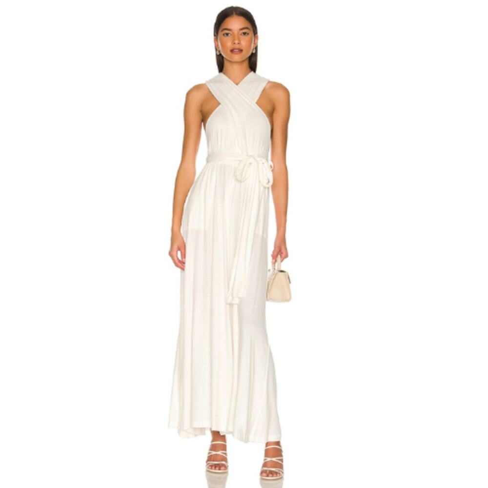 Free People Dani Convertible Jumpsuit One in Off White NWT Size Small